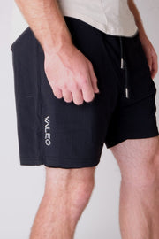 VALEO Flex Black Shorts